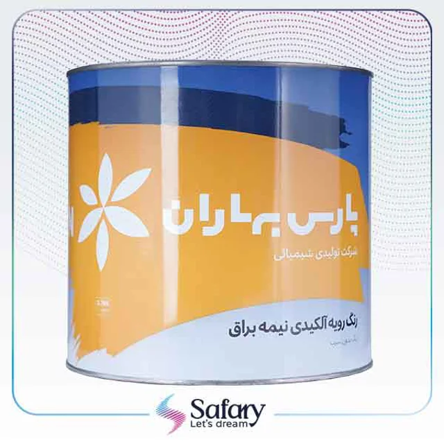 رنگ روغنی نیمه براق پارس بهاران | 4 کیلویی