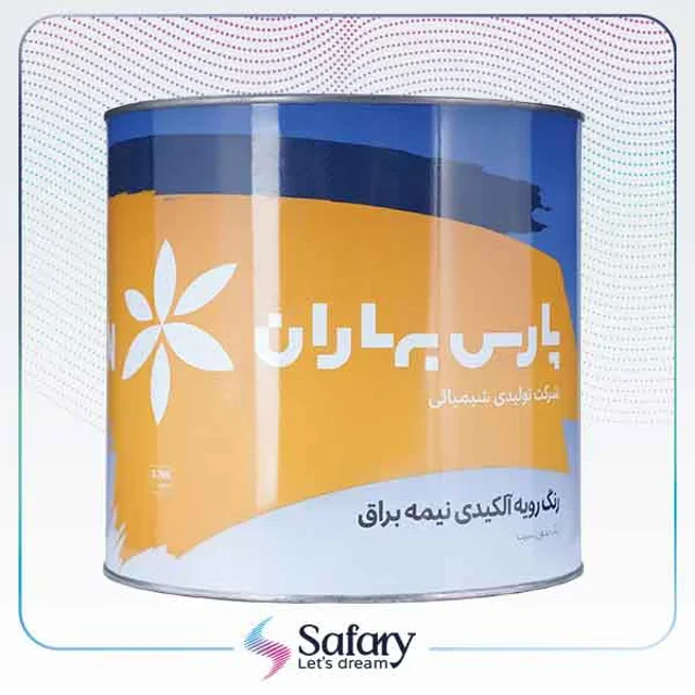 رنگ روغنی نیمه براق پارس بهاران | 4 کیلویی