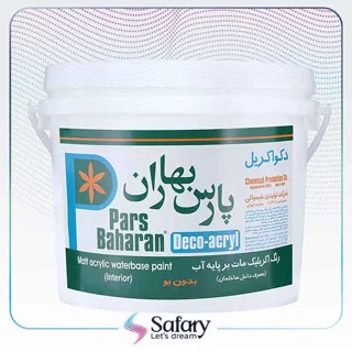 رنگ اکریلیک مات پارس بهاران دکوآکریل  | 10 کیلویی