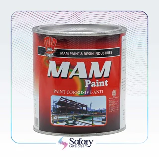 ضدزنگ طوسی 4 لیتری شرکت مام رنگ