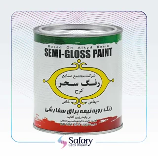 رنگ روغنی سفید نیم براق سحر 760 | 4 کیلویی