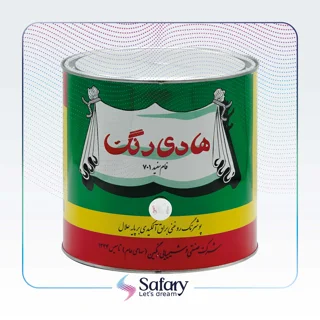 رنگ روغنی سفید براق ساختمانی 4 کیلویی - برند هادی رنگ (کد 701)