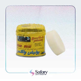 پولیش واکس اتومبیل جلاسنج ربعی وزن 150 گرمی + پد پولیش