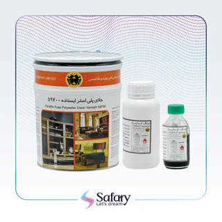 پلی استر سه جزئی ایستاده (براق) غیر پوست و پولیشی تابا | کد 59700